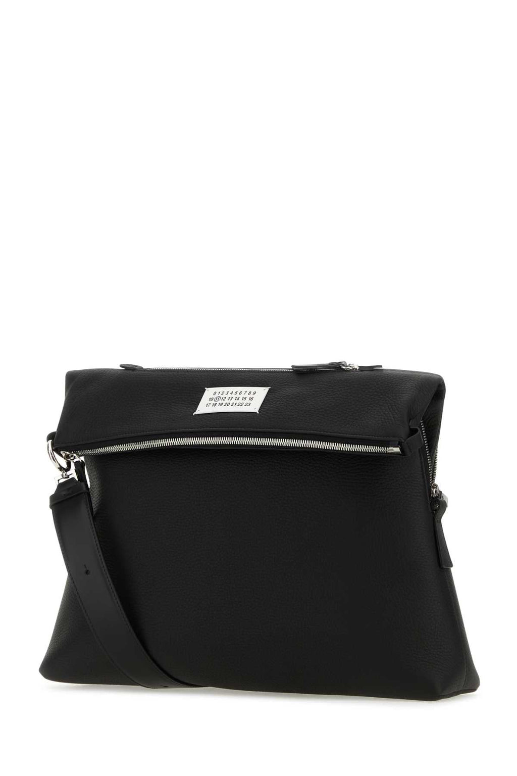 Maison Margiela Men Black Leather Crossbody Bag