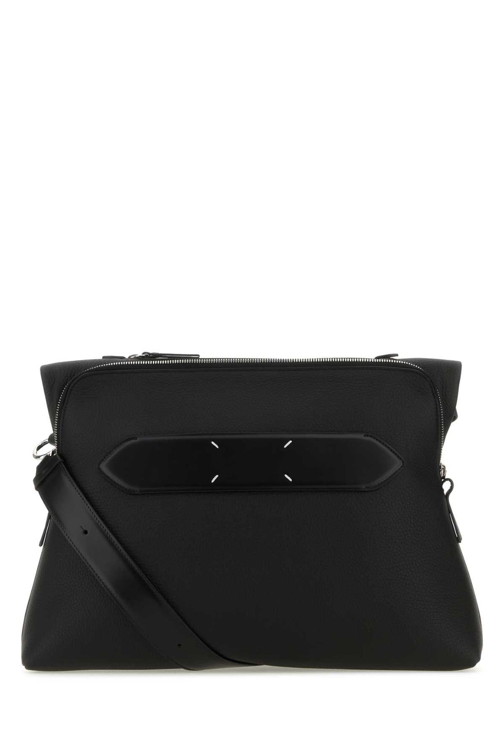 Maison Margiela Men Black Leather Crossbody Bag