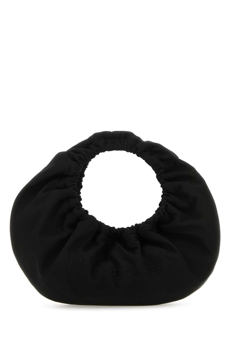 Alexander Wang Women Black Fabric Crescent Small Handbag
