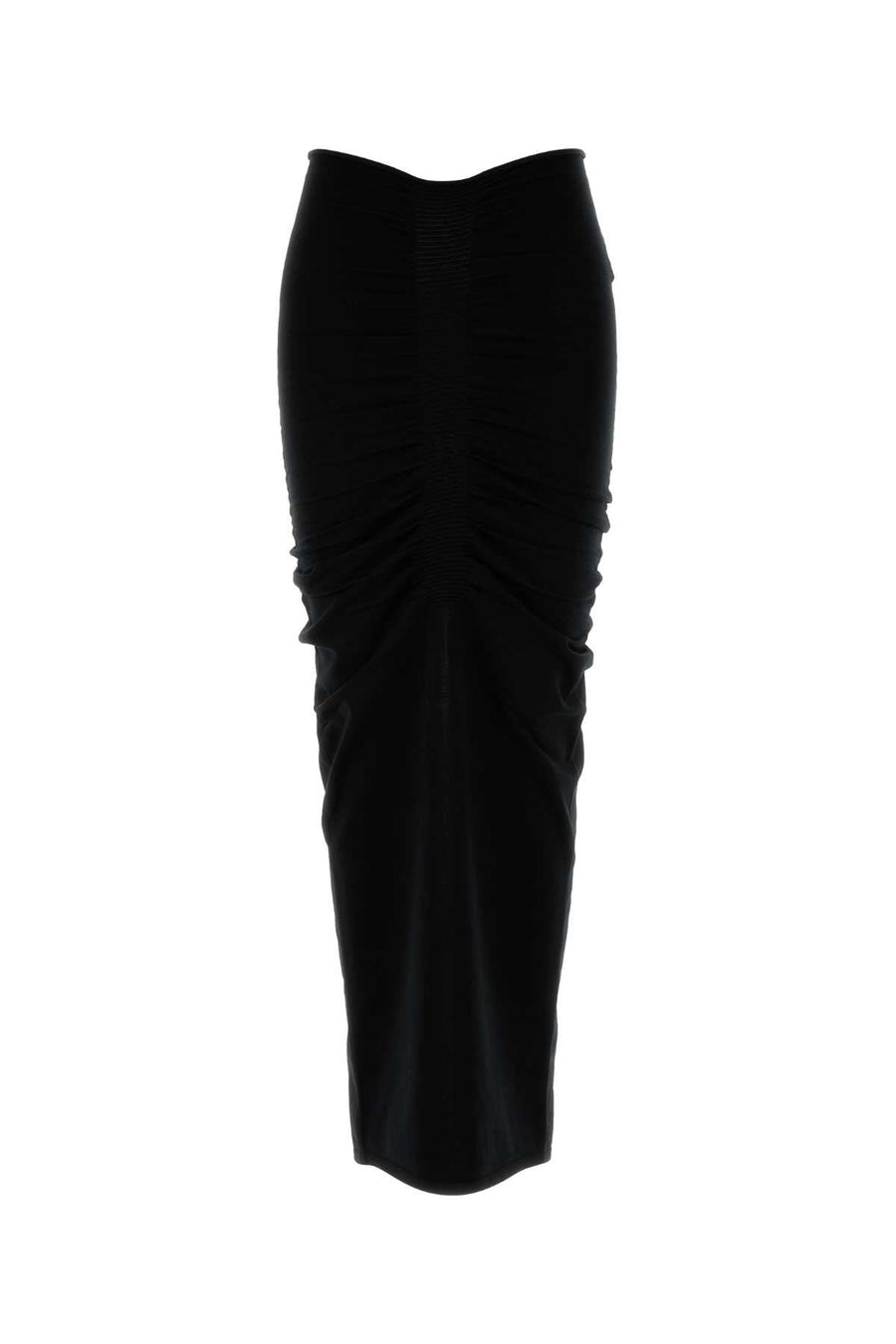 Alexander Wang Women Black Stretch Cupro Blend Skirt