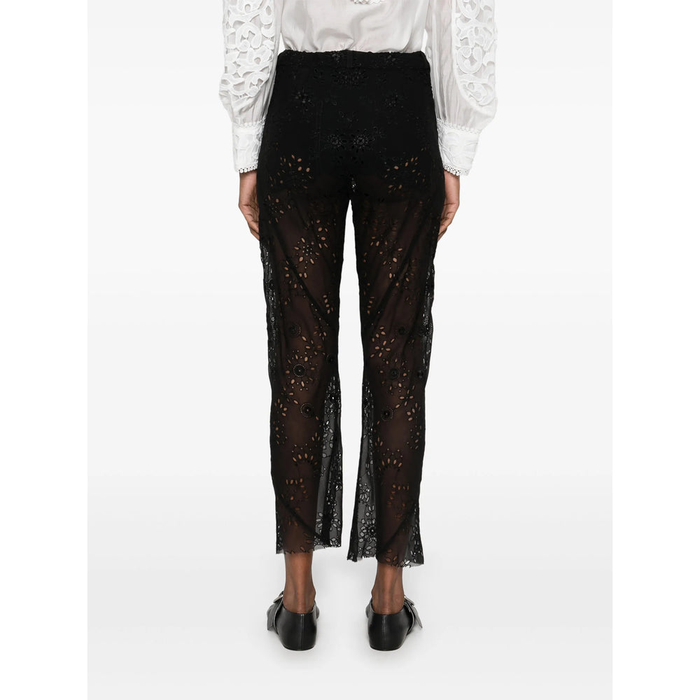Ann Demeulemeester Black Trousers - Cropped Trousers Women