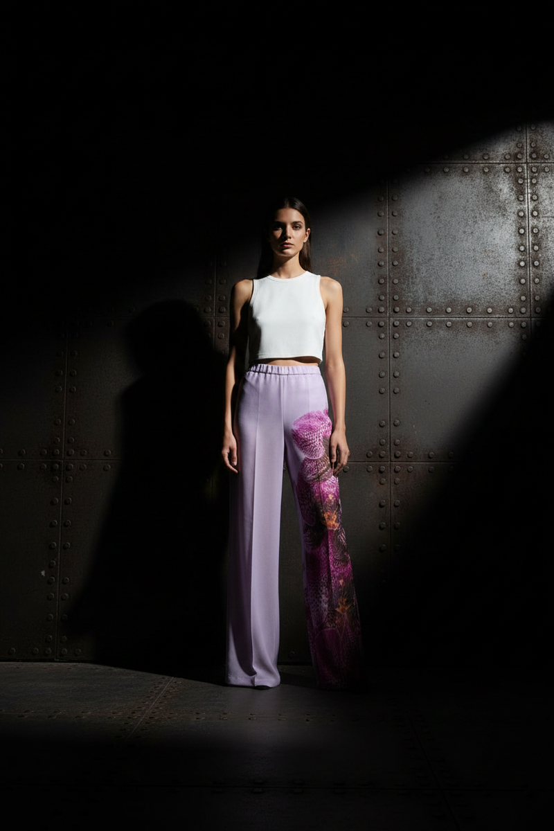 DVN Lilac Trousers Editorial