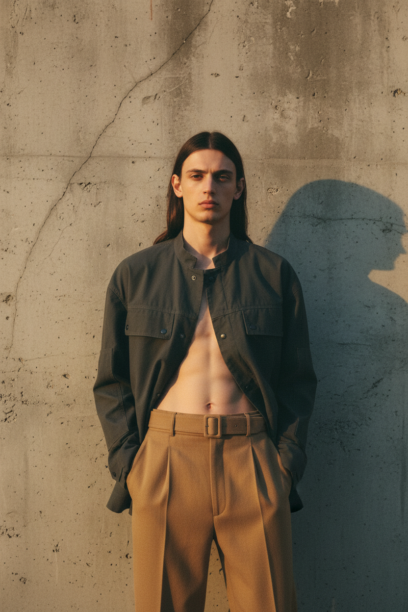 Golden-hour editorial using store pieces