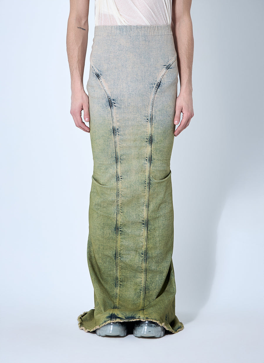 Moncler X Rick Owens Men Acid Degrade Al Maxi Skirt