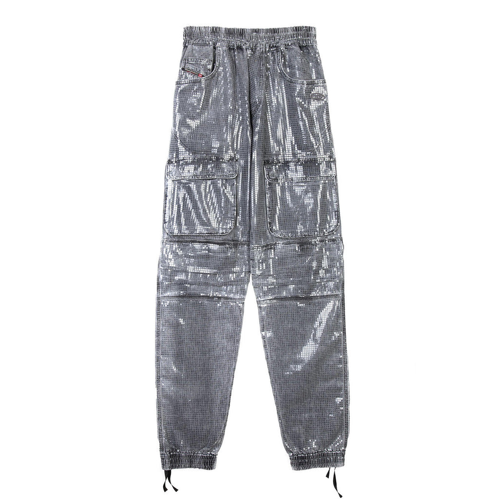 Diesel Grey Cotton Trousers Women - Spring/Summer